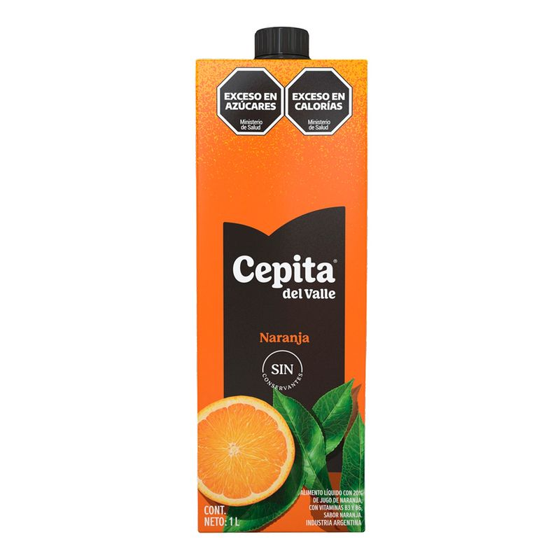 Cepita del Valle Orange Flavor Juice - Alcohol Free, 1 l