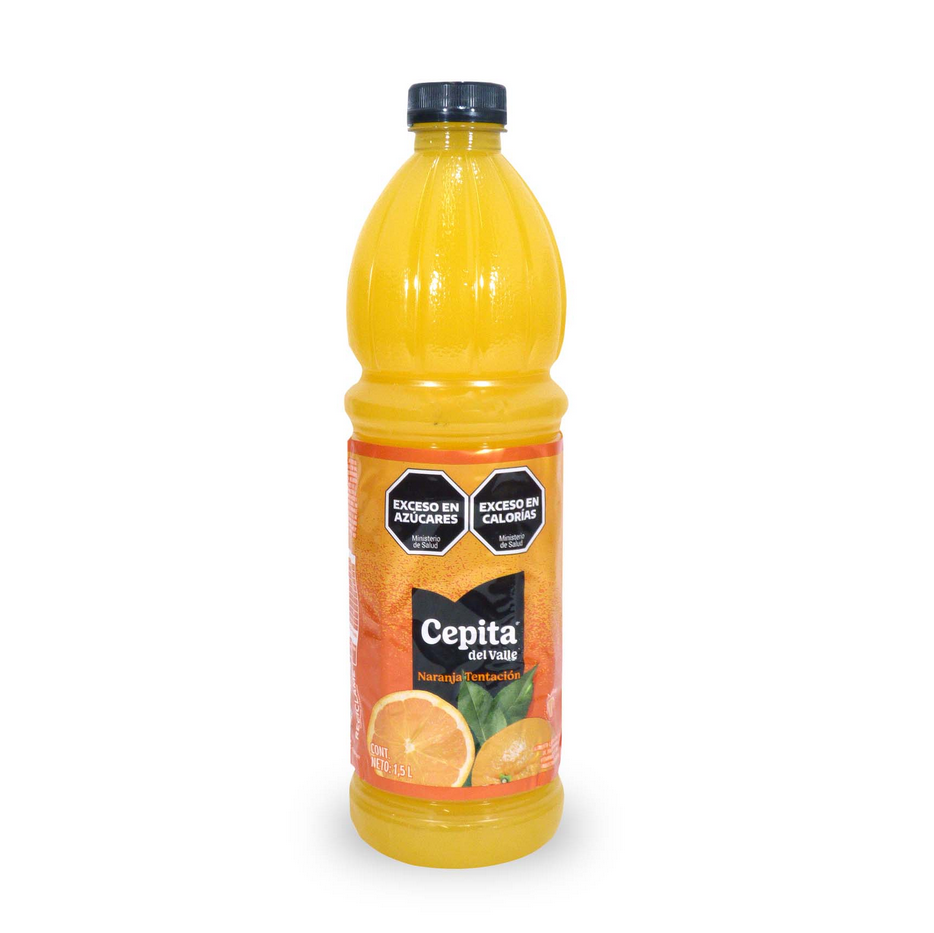 Cepita del Valle Temptation Orange Flavor Juice in Bottle - Alcohol Free, 1.5 l