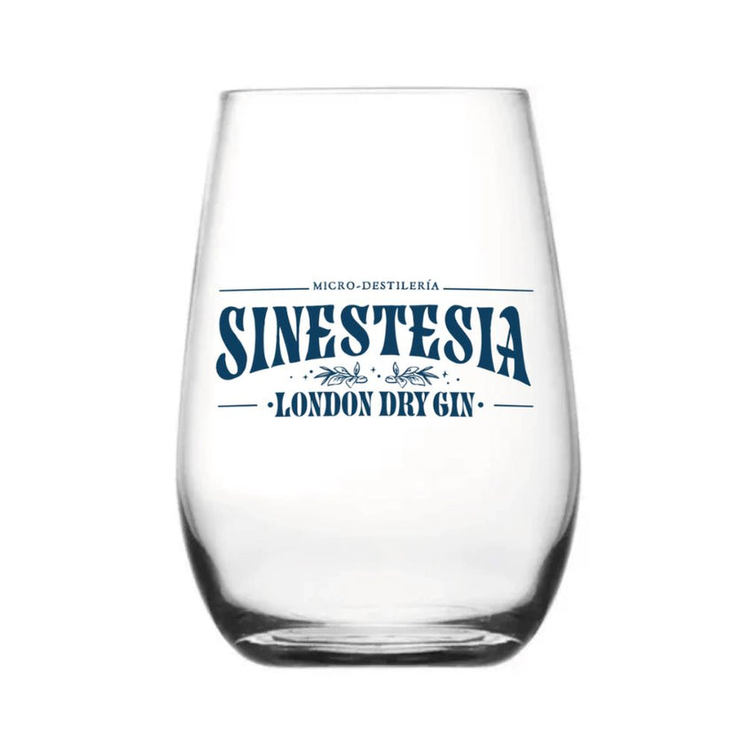 Sinestesia Glass Tumbler London Dry Gin Wide Mouth