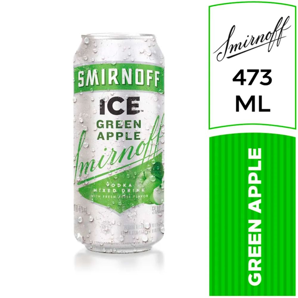 Smirnoff Ice Green Apple Vodka, 473 ml