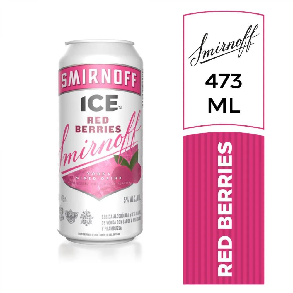 Smirnoff Ice Red Berries Vodka, 473 ml