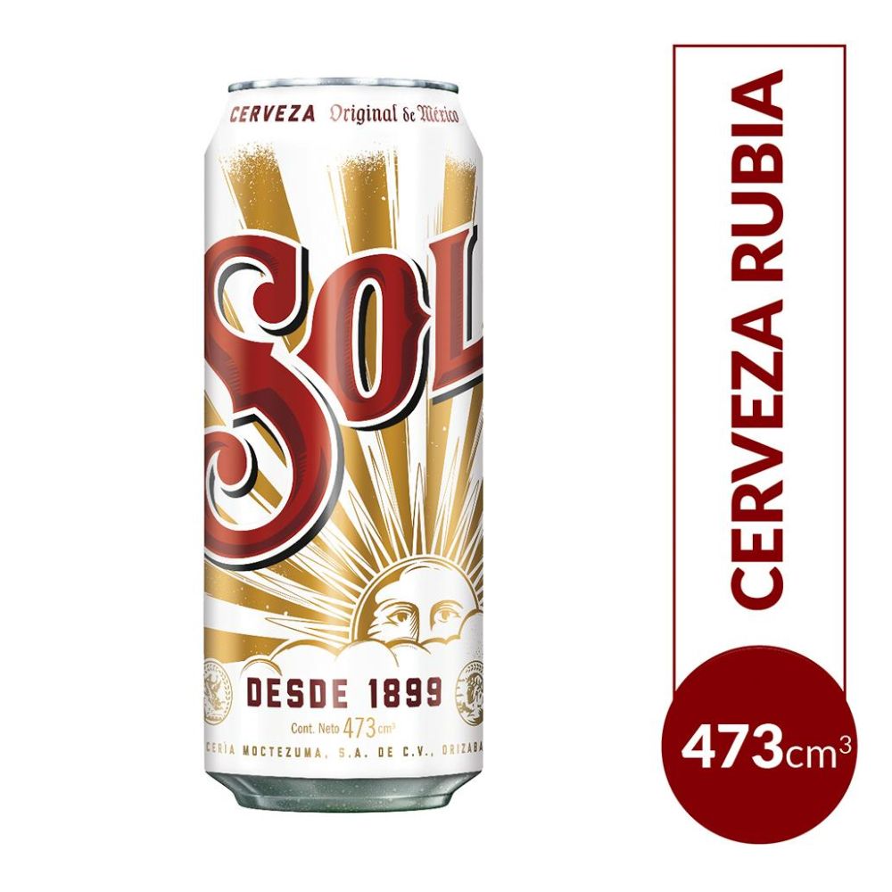 Sol Lager Beer, 473 ml