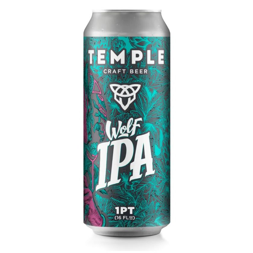 Temple Wolf IPA Craft Beer, 473 ml