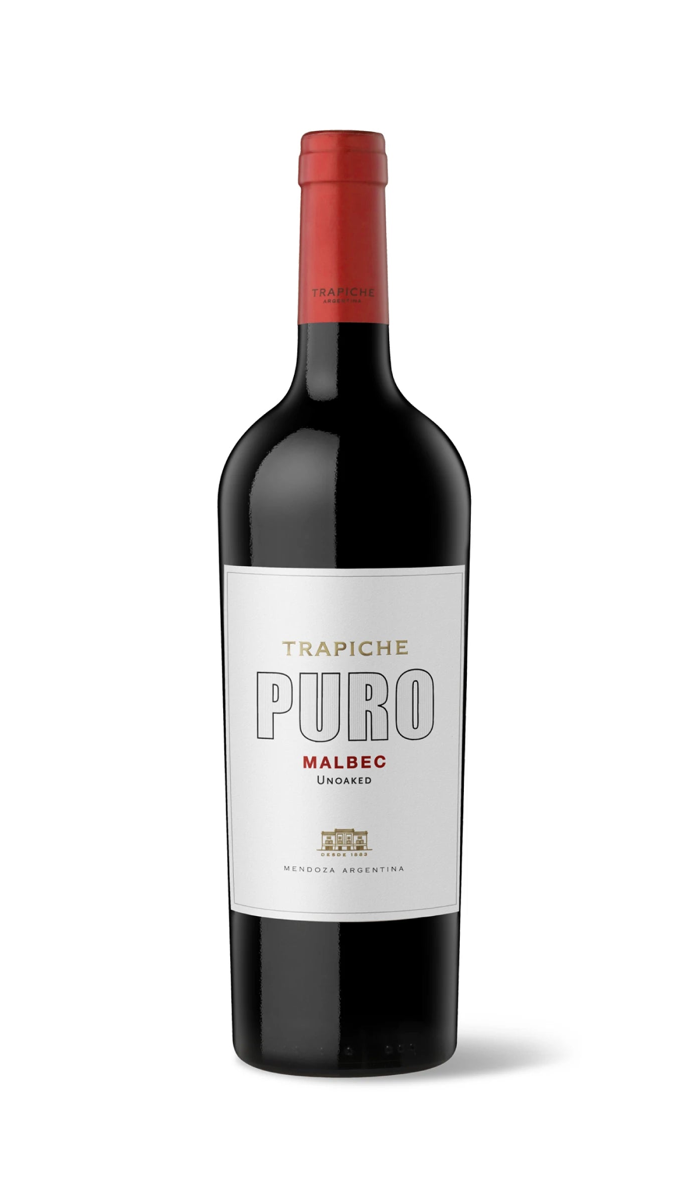 Vino Trapiche Puro Malbec sin crianza, 750 ml