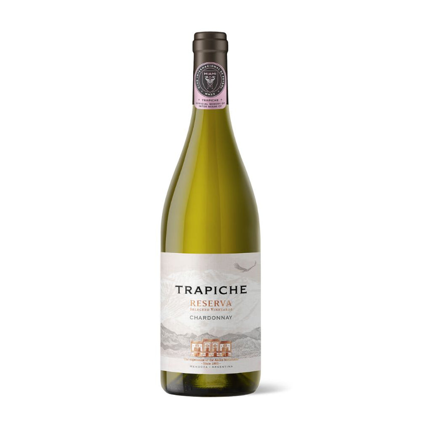 Trapiche Reserva Selected Vineyards Chardonnay Wine - Official Winery of Inter Miami CF, 750 ml