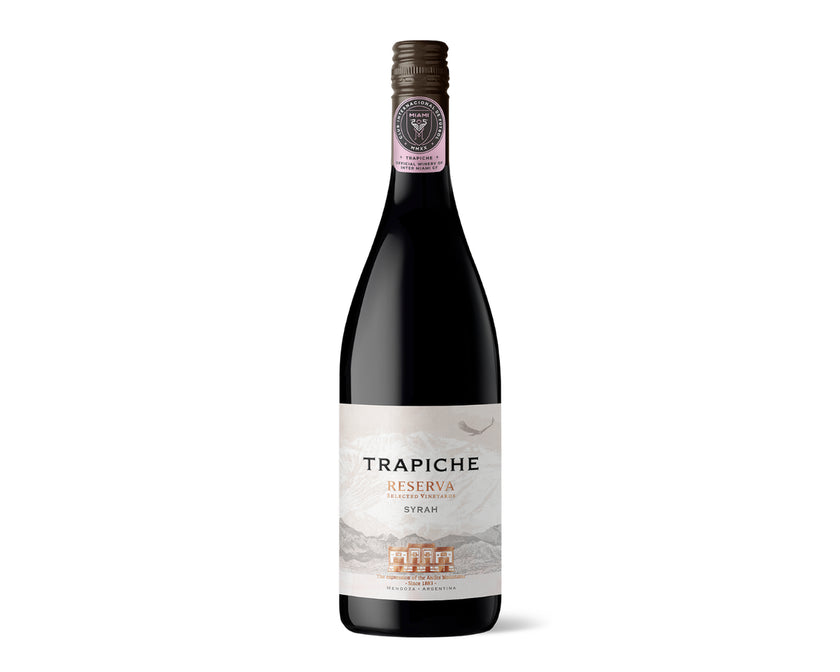 Vino Trapiche Reserva Syrah Selected Vineyards - Bodega Oficial del Inter Miami CF, 750 ml