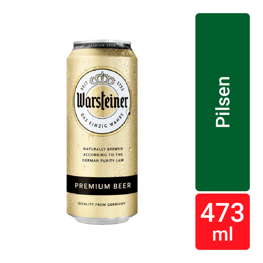 Warsteiner Pilsener Beer, 473 ml