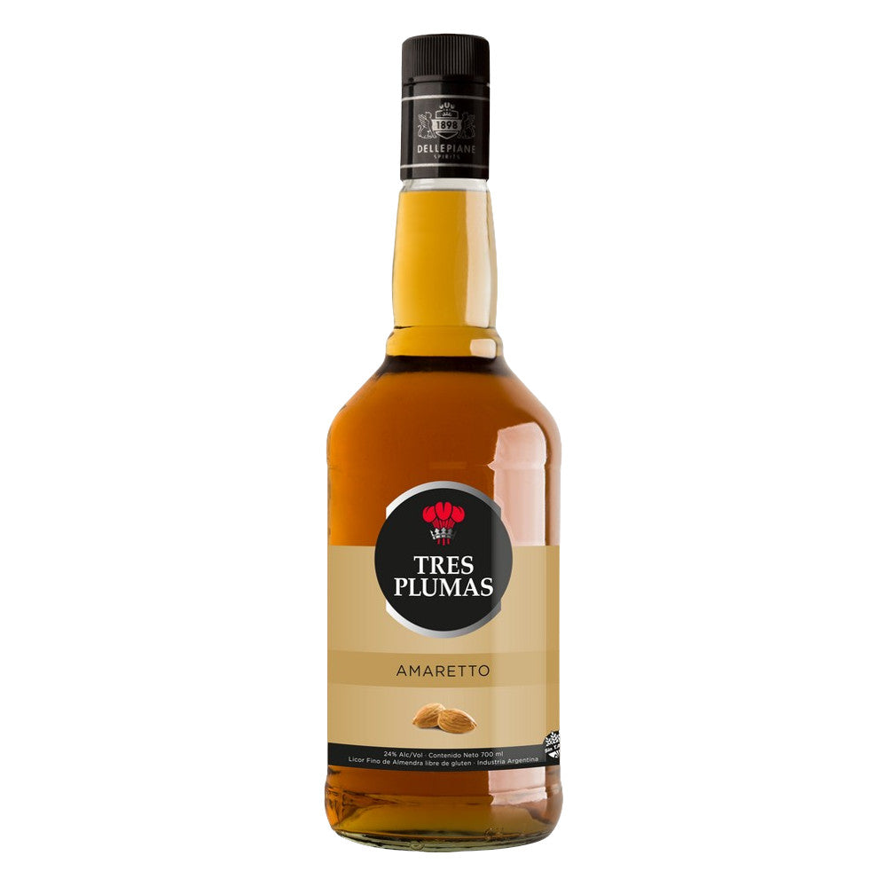 Tres Plumas Amaretto Liquor, 700 ml